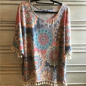 Cute Retro Tunic “One Size” (1X, 2X or Large)